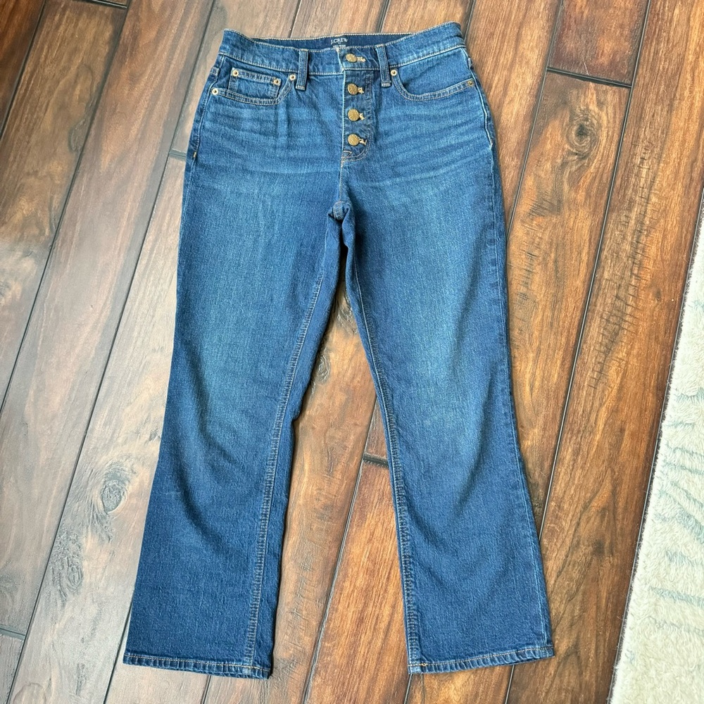 J. Crew Factory Mid Rise Flare CropJeans